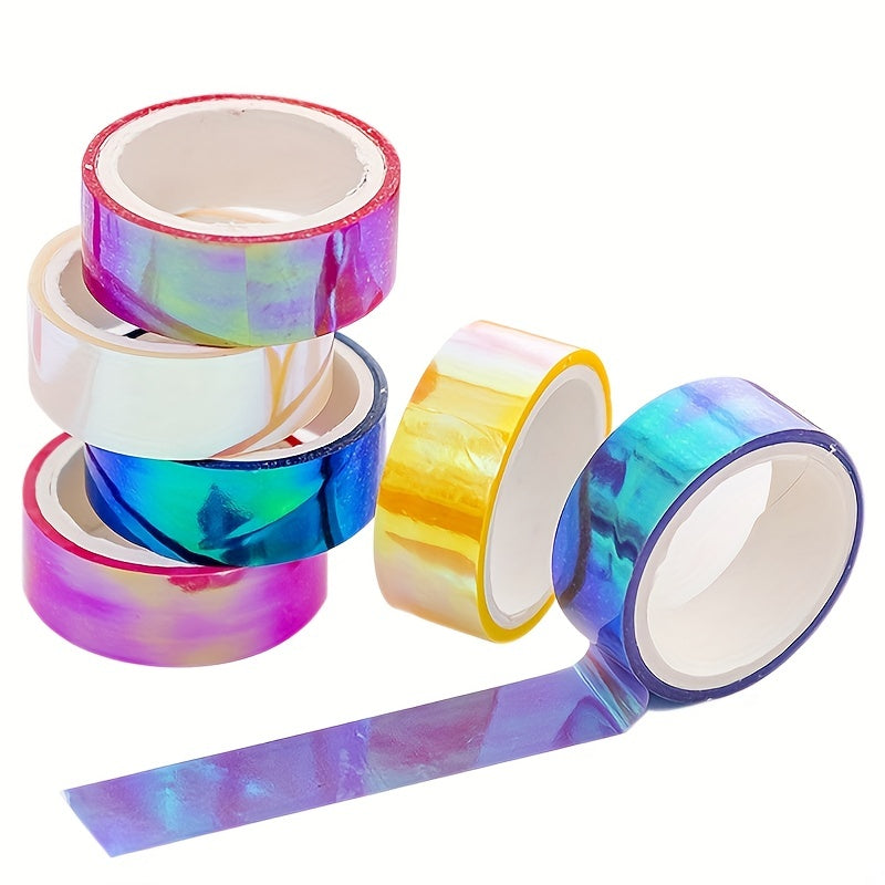 Colorful Waterproof Tape Creative Laser Gradient Tape