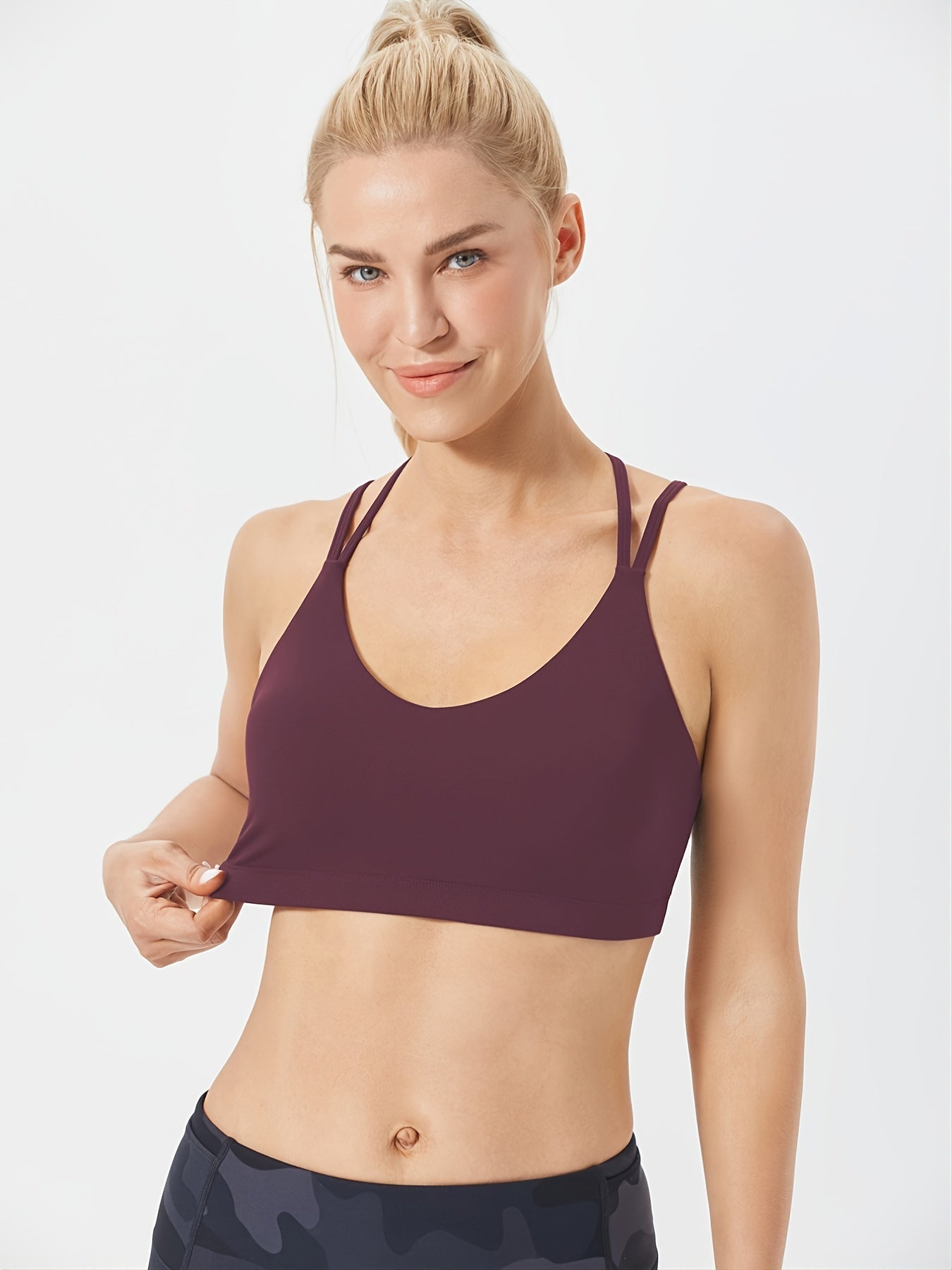 Backless Yoga Sports Bra for Solid Workouts