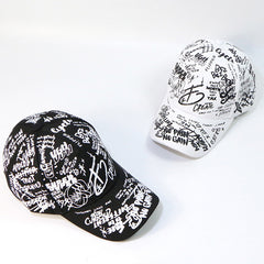 Men's Graffiti Baseball Cap for Outdoor Activities