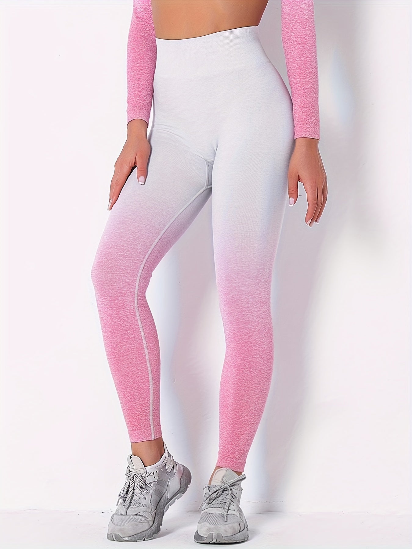 Gradient High Waist Yoga Tight Pants