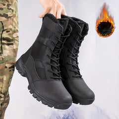 Women's Waterproof Hiking Boots Faux Fur Lined Mid Calf Winter Boots