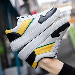 Men's Lace Up Skate Sneakers Anti-Skid Comfort Casual Shoes