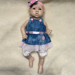 45 Full Body Platinum Silicone Unpainted Soft Reborn Doll Lifelike Waterproof