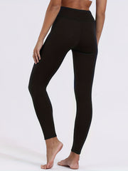 Fleece-Lined Yoga Pants Medium Stretch Warm Leggings Women's Activewear