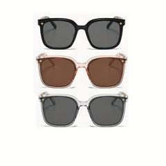 Girl Sunglasses Large Frame Chain Temple Sunglasses