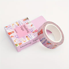 Cartoon Washi Tape Labels for DIY Albums Journals Handbooks