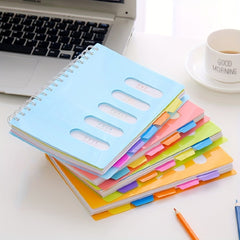 Colorful Thickened Notepad with Spiral Coil - Perfect for Students