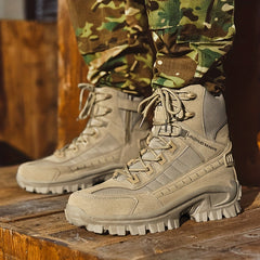 Men's Tactical Combat Boots Resistant Non-slip Outdoor Hiking Trekking