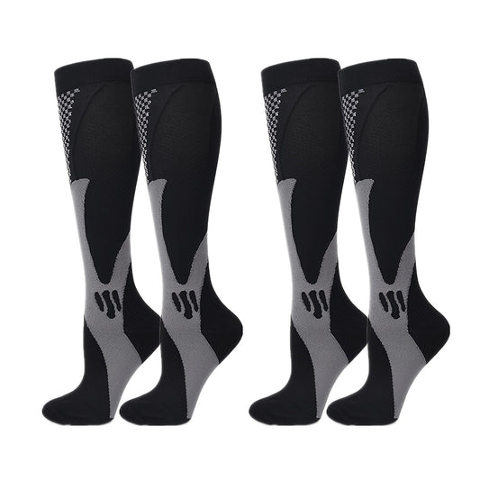 Outdoor Compression Knee High Running Socks 2 Pack