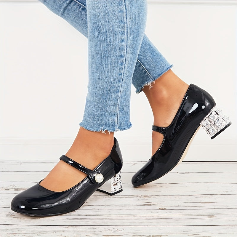 Women's Pearl Mary Jane Slip-on Shoes