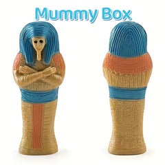 Ancient Egyptian Mummy Box Queen Leopard Pyramid Lion Decoration