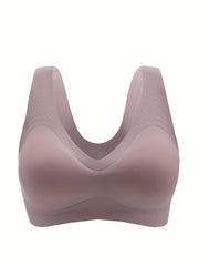 Plus Size Seamless Wireless Yoga Fitness Bra