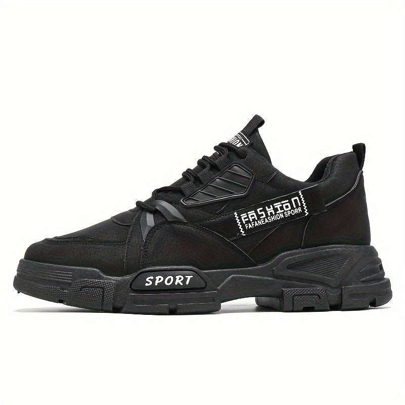 Men's Casual Ankle Boots PU Leather Lace-up Shoes