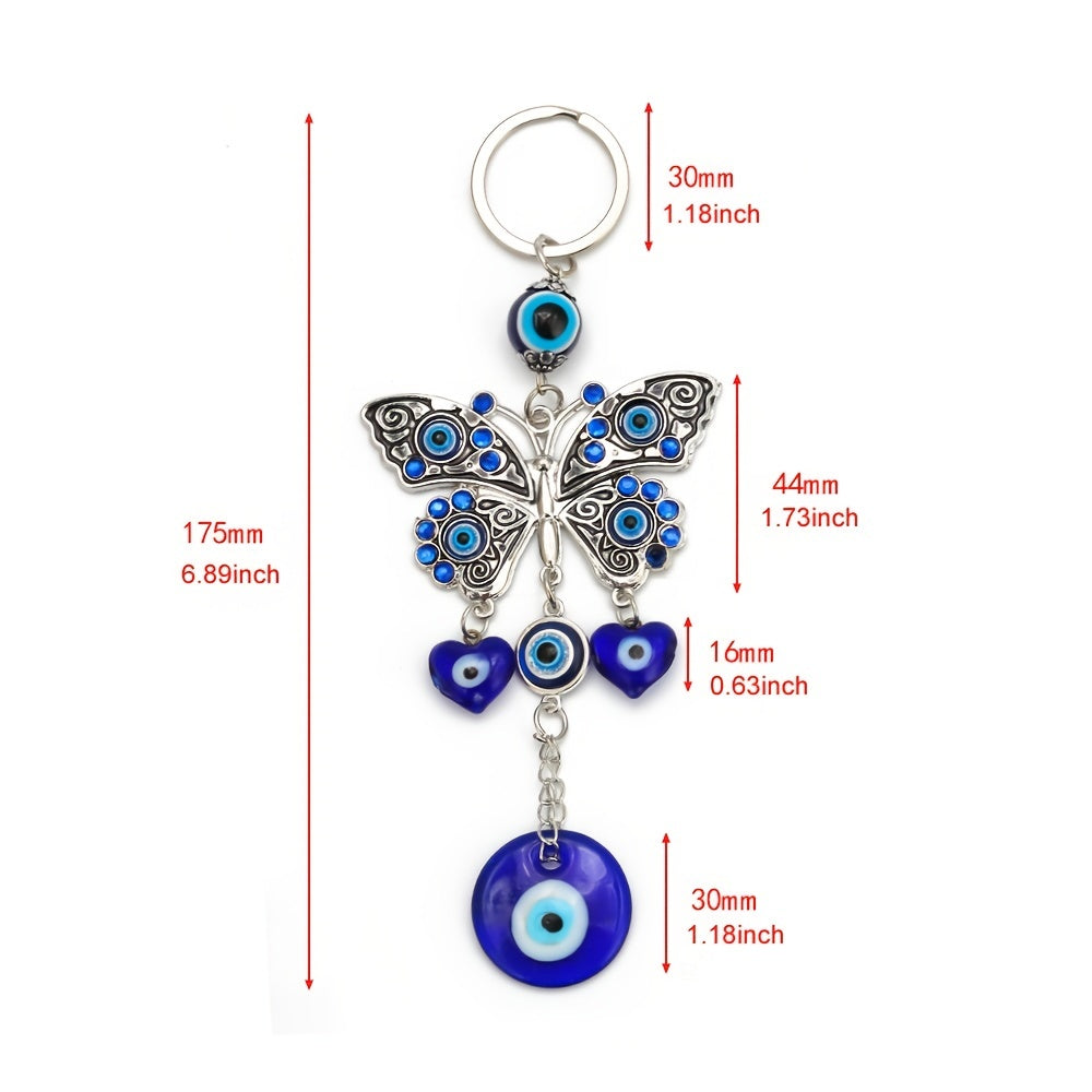 Tree Of Life Evil Eyes Keychain Handcraft Hanging Decor Good Luck Keychain