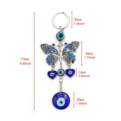 Tree Of Life Evil Eyes Keychain Handcraft Hanging Decor Good Luck Keychain