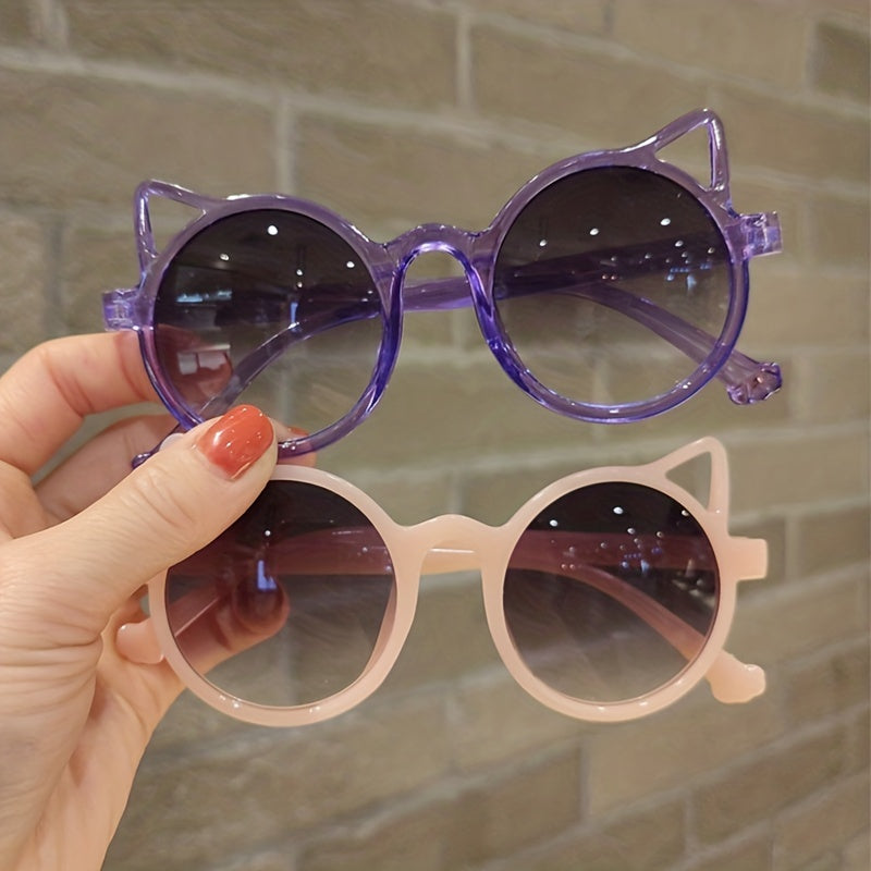 Cat Ear Sunglasses Round Candy Party Decorative Glasses Women Girls Kids