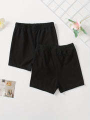 Girls' 2 Packs Basic Cartwheel Shorts, Thin & Comfy Fit