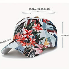 Flower Sun Hat Peaked Cap for Hiking