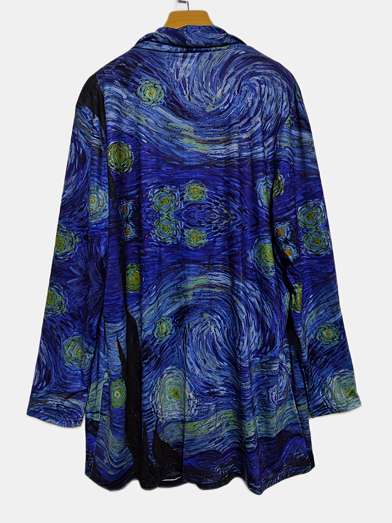 Painting Print Cardigan Long Sleeve