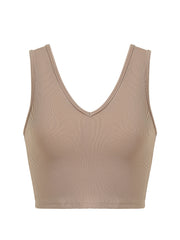 Backless Tank Top V Neck Sleeveless for Spring & Summer
