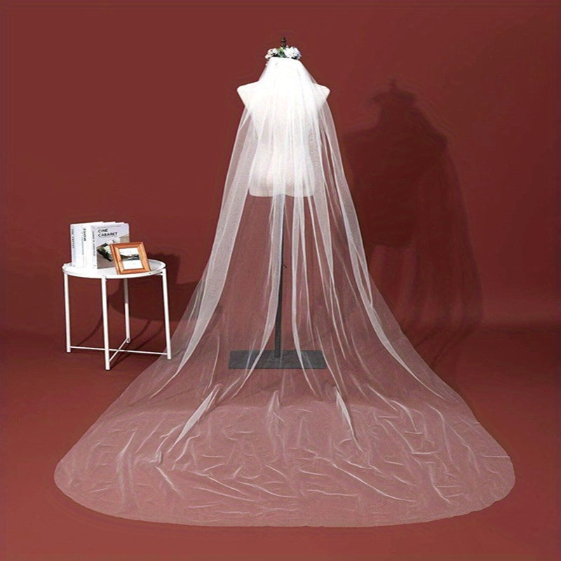Bridal Wedding Veil 3 Meters 1 Tier - Photo Studio Yarn