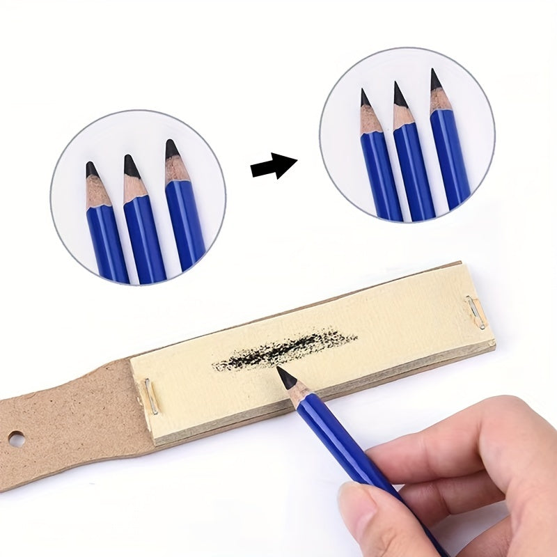 Portable Sandpaper Board for Carbon Lead Pencil
