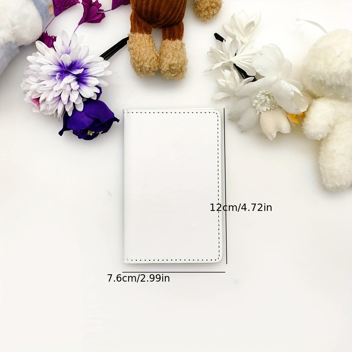 PU Leather Makeup Mirror Double sided Portable Folding Mirror