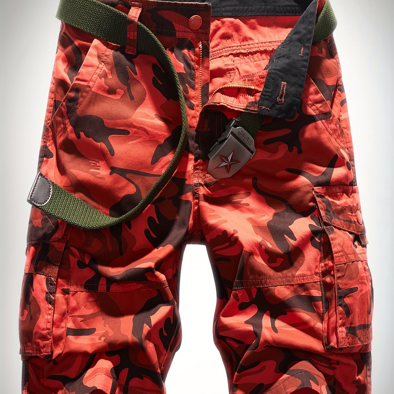 Men's Camo Cargo Shorts Military Casual