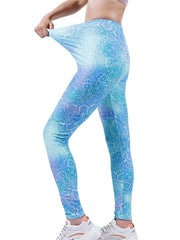 Women's Colorful Digital Print Sexy Leggings Stretch Workout Pants