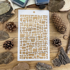 Irregular Box Background Stencils DIY Art Stencils For Painting