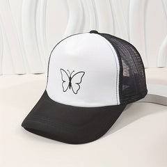Animal Print Mesh Trucker Hat Unisex Breathable Sunscreen Dad Hat