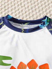 Boys' Dino Graphic Swim Suit & Shorts Set