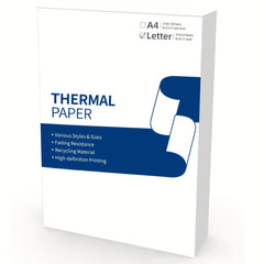 Odaro Thermal Printer Paper 8.5 x 11 US Letter Size 100 Sheets