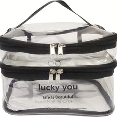 Clear Cosmetic Bag Travel Makeup Bag Waterproof Toiletry Bag Portable Organizer
