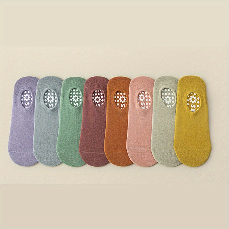 8 Pairs Mix Yoga Socks Breathable Low Cut Non slip Grips Sports Socks Pilates