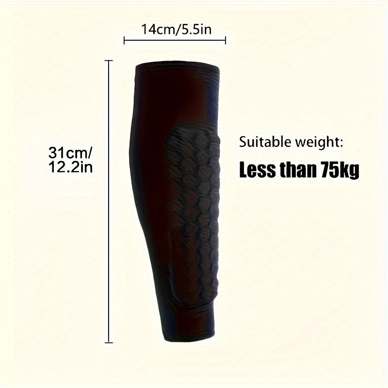 Honeycomb Leg Pad Anti-slip Leg Warmers for Running Cycling Football Sports
