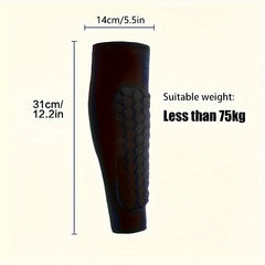 Honeycomb Leg Pad Anti-slip Leg Warmers for Running Cycling Football Sports