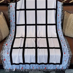 Custom 40x60 Sublimation Polyester Throw Blankets with 20 Panels