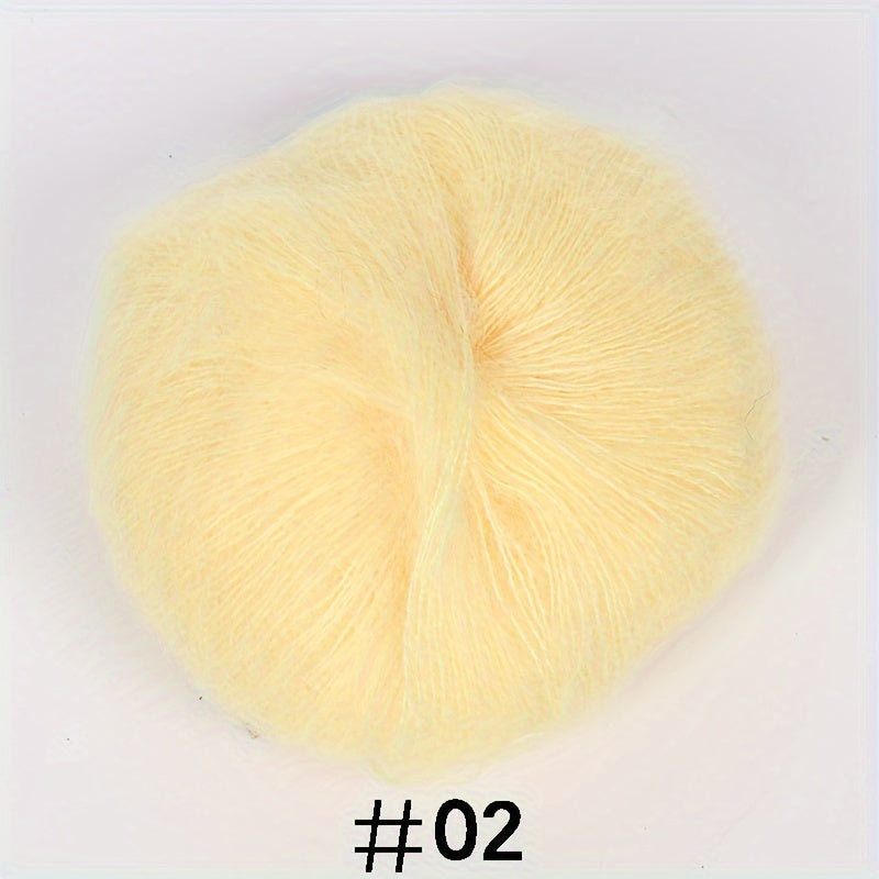 Soft Mohair Yarn for DIY Crocheting and Knitting