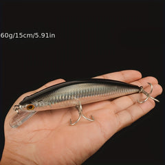 Long Casting Bionic Minnow Lure Hard Bait Saltwater Fishing Accessory