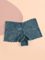 6pcs Lace Boyshort Panties Soft Comfortable Underwear