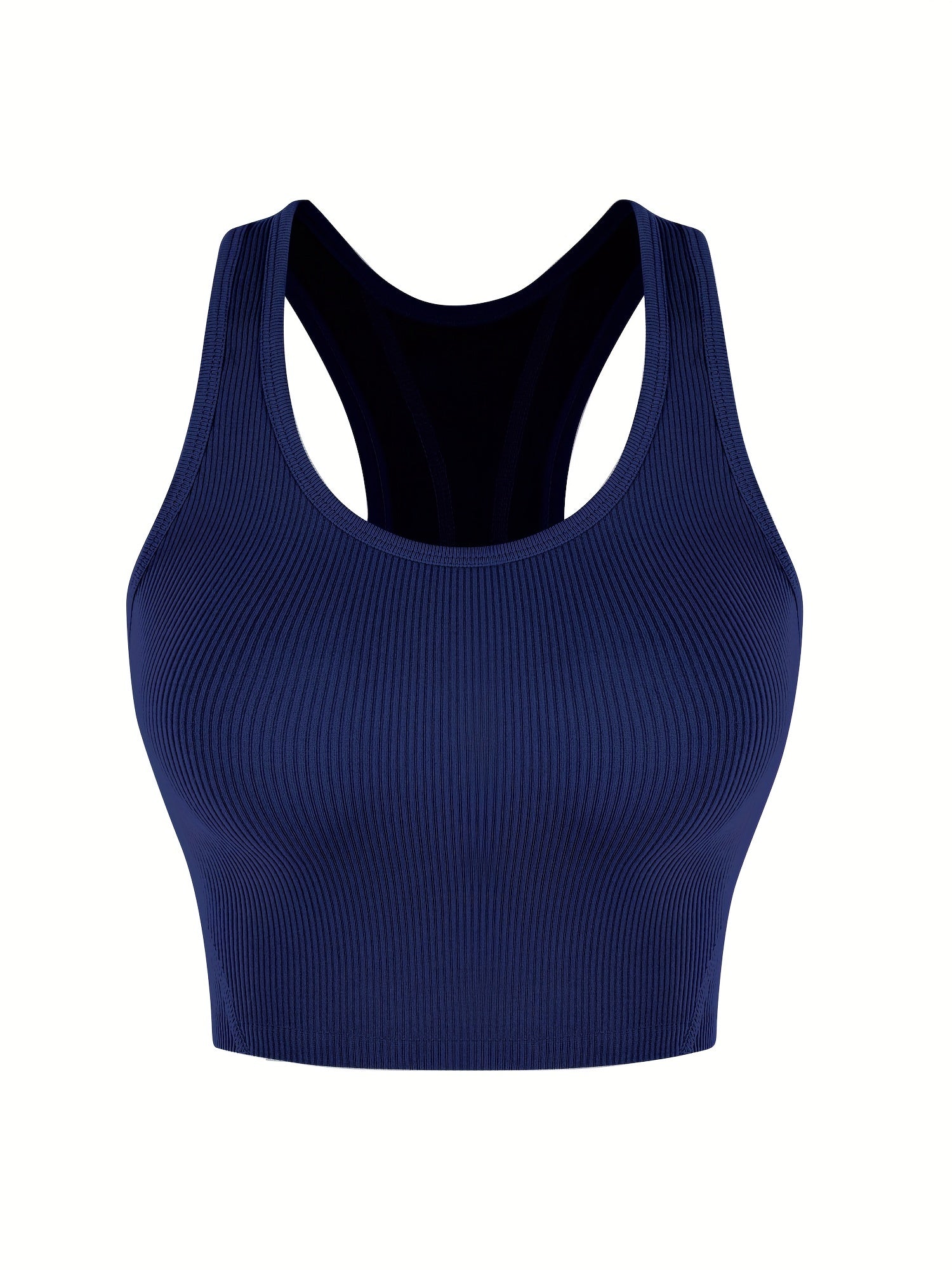 Crop Tops Racerback Yoga Vest Women Gym Seamless Ribbed Sleeveless Tank Tops