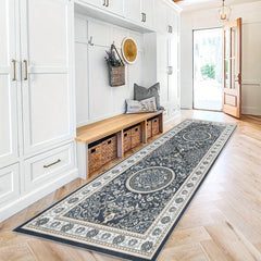 Oriental Hallway Rug Runner Soft Non Slip Machine Washable Stair Carpet Runner