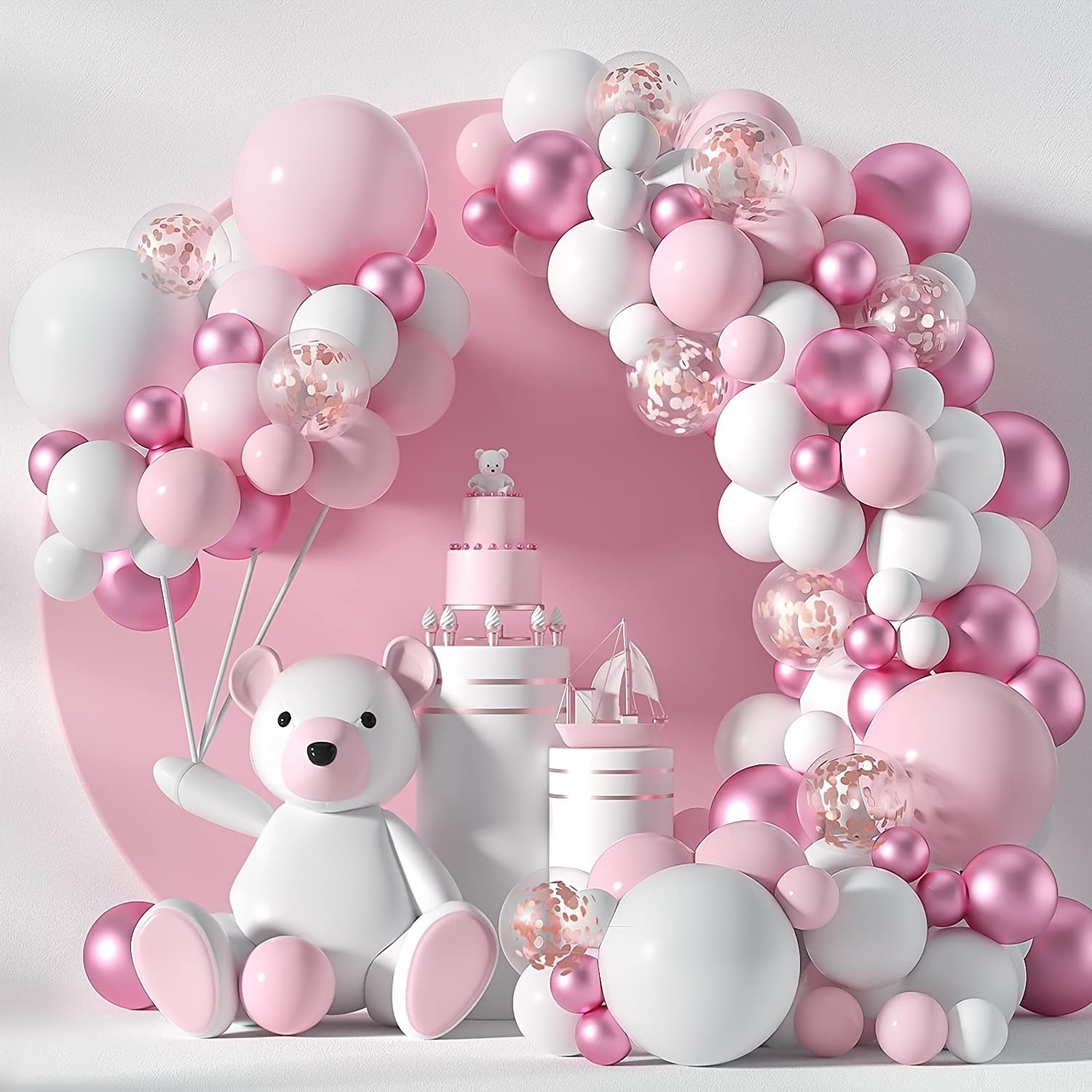 104pcs Balloons Set for Birthday Baby Shower Wedding Bridal Shower