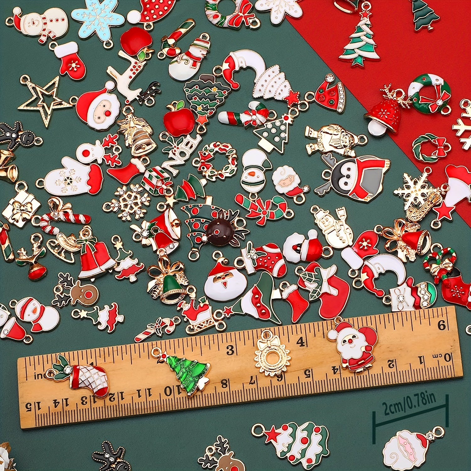 30 50pcs Christmas Enamel DIY Jewelry Making Supplies