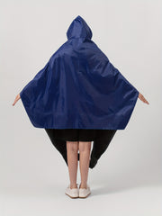 Women's Hooded Rain Poncho Jacket Coat Lightweight Raincoat for Cycling