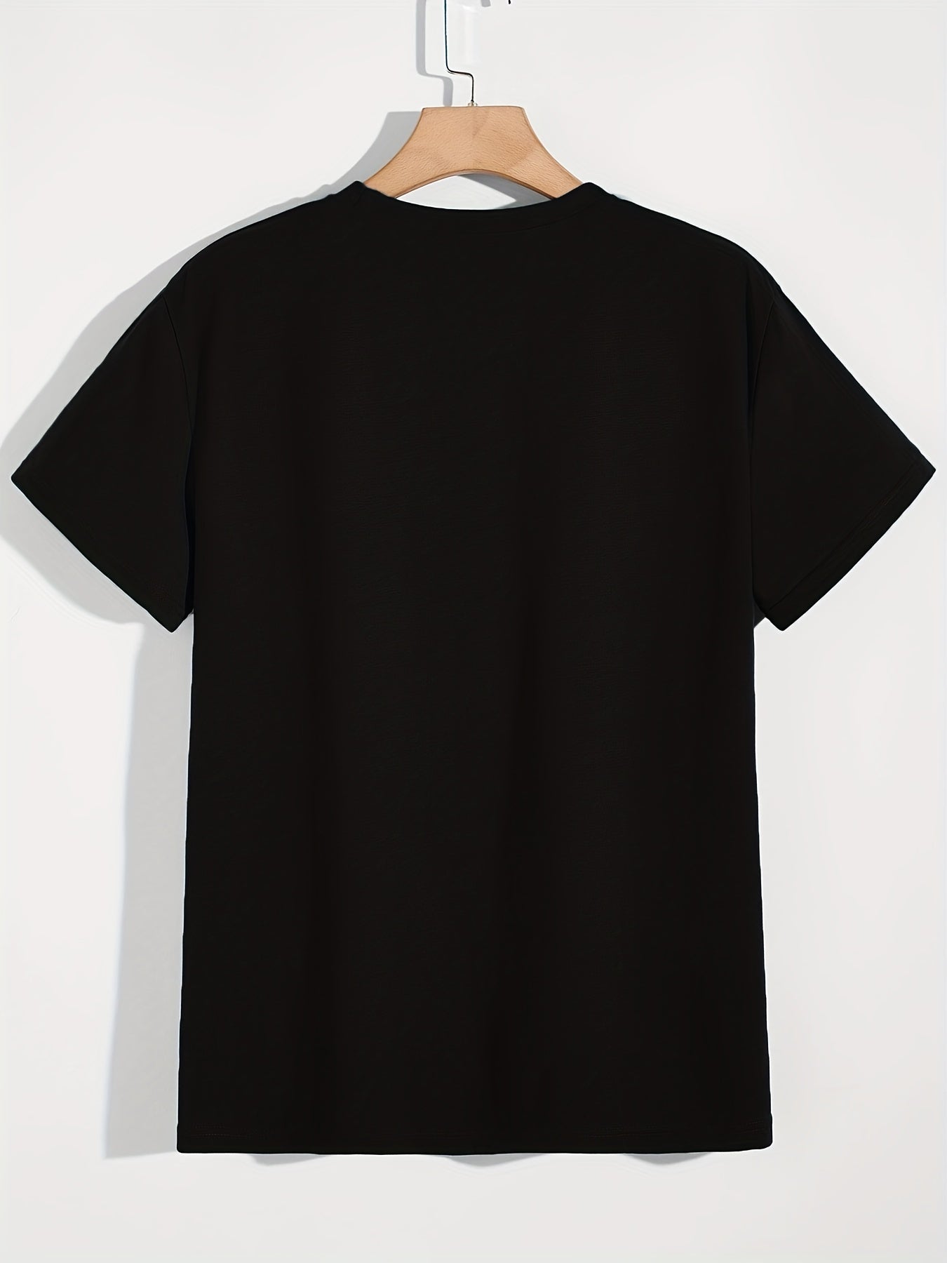 Men's Halloween Horror Skull Print T-shirt, Round Neck Tee