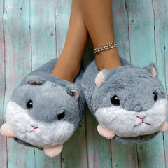 Women's Novelty Plush Slippers Cozy Slip On Indoor Home Shoes