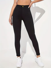 Slim Fit Skinny Jeans High Waist Casual High Rise
