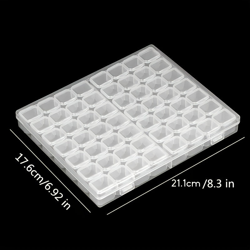 Adjustable Plastic Storage Box 28/56 Slots Jewelry Diamond Embroidery Craft